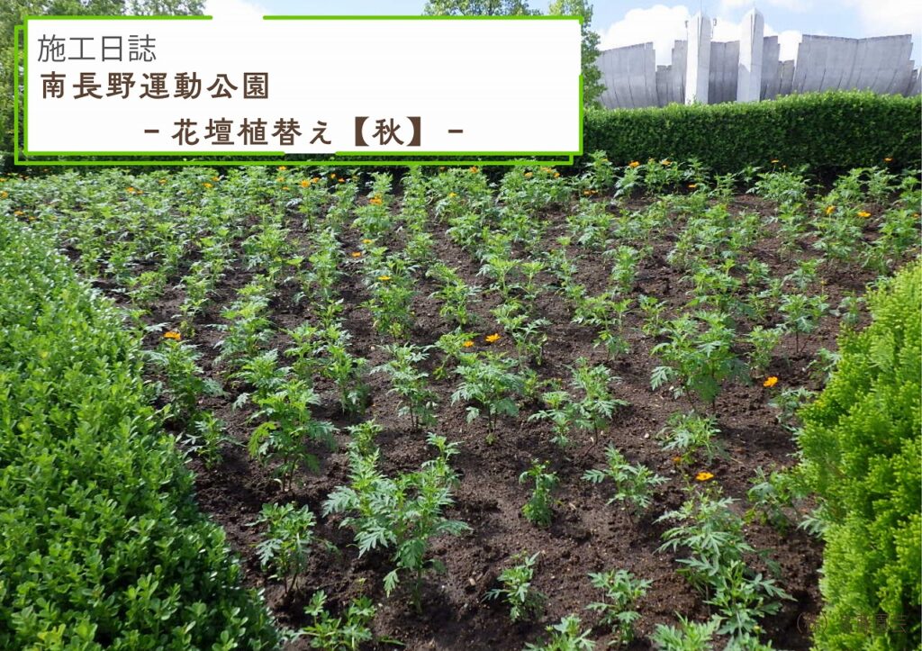【施工日誌】南長野運動公園‐花壇植替え【秋】‐